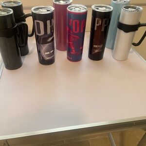 Tumblers  24Oz - Vibrant Pink and Black Set